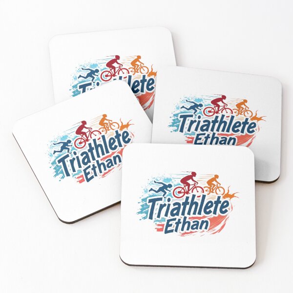 Item preview, Dynamic Triathlete Ethan - Swim, Bike, Run designed and sold by Triathlongram.