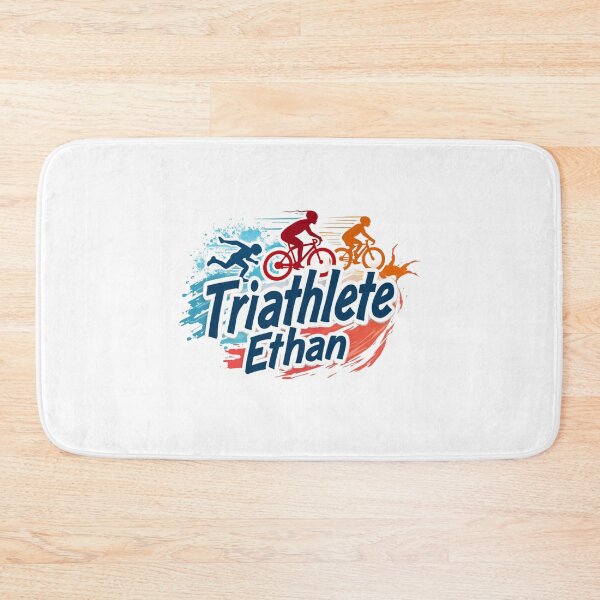 Item preview, Dynamic Triathlete Ethan - Swim, Bike, Run designed and sold by Triathlongram.