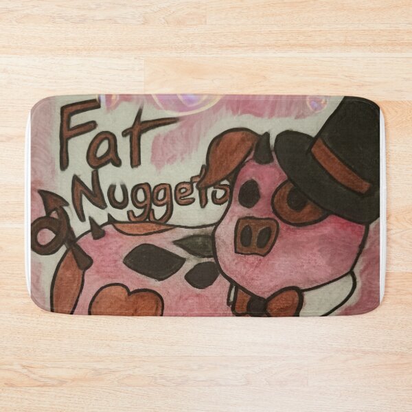 Item preview, Gentleman Fat Nuggets Watercolour Fanart Hazbin Hotel designed and sold by feardeargcrafts.
