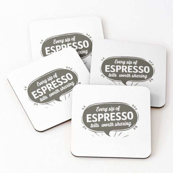 Item preview, Every sip of espresso tells a story worth sharing rhode espresso quotes designed and sold by Dospart.