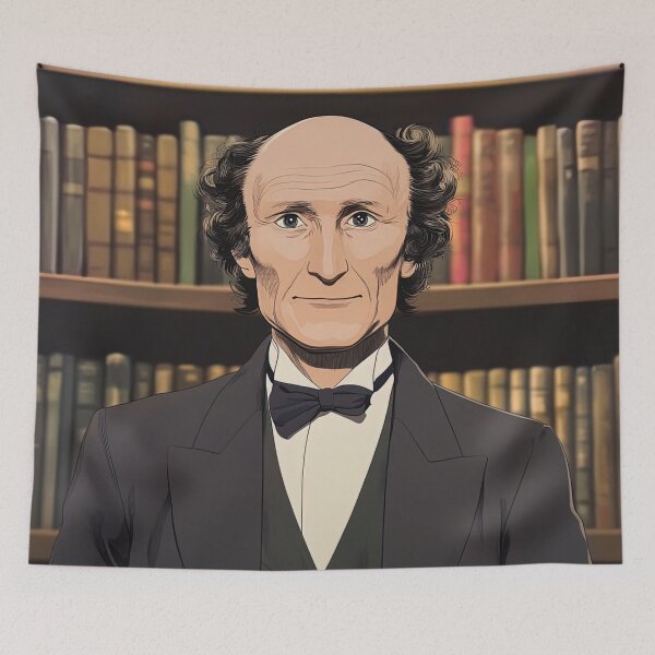 Item preview, John Stuart Mill | Anime style designed and sold by ComicsFactory.