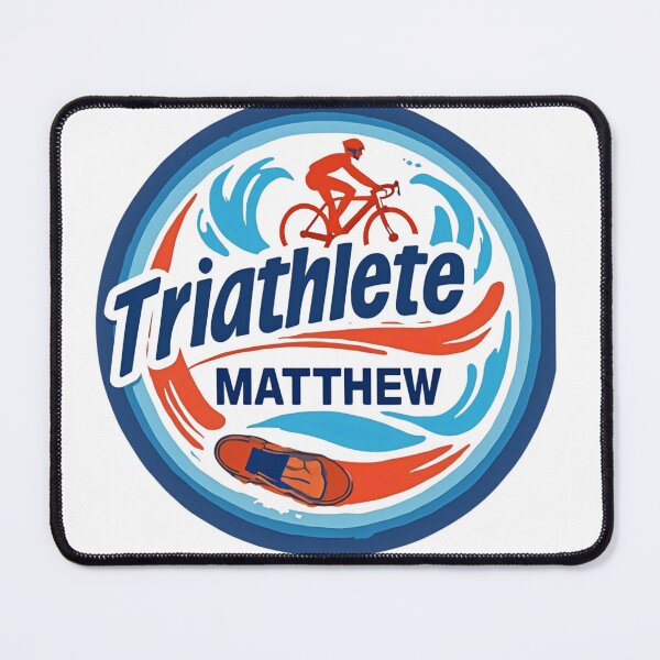 Item preview, Dynamic Triathlete Matthew - Swim, Bike, Run designed and sold by Triathlongram.