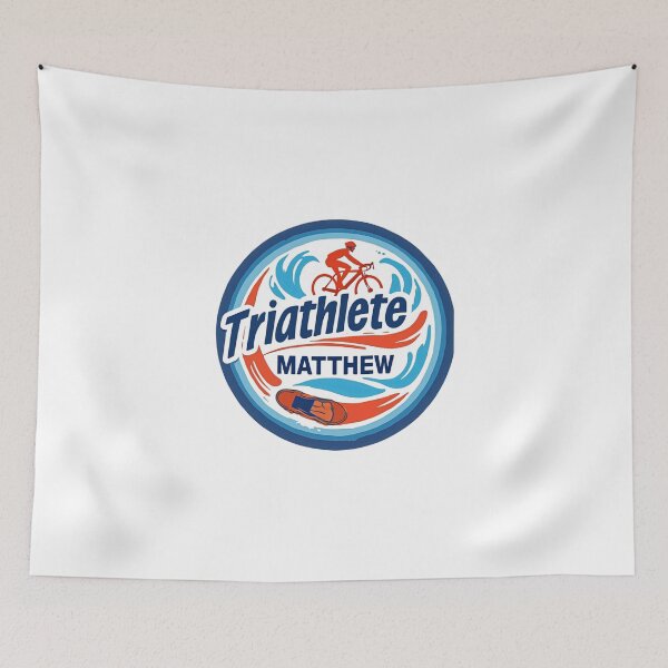 Item preview, Dynamic Triathlete Matthew - Swim, Bike, Run designed and sold by Triathlongram.