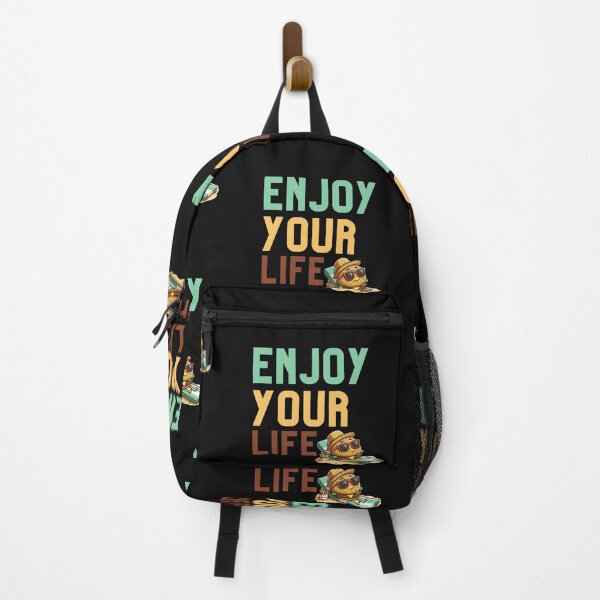 Item preview, ENJOY YOUR LIFE T-SHIRT, LIVEINTHEMOMENT, MOTIVATION, BURGER LOVER designed and sold by NinaCreator.