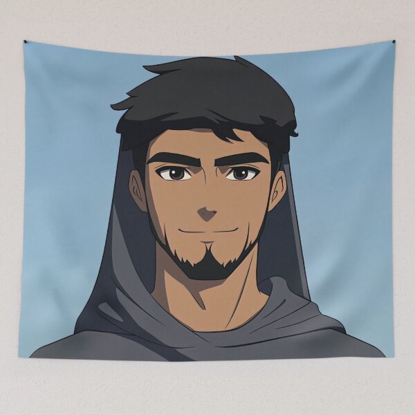 Item preview, Jordani man, portrait | Anime style designed and sold by ComicsFactory.