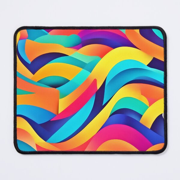 Item preview, Vibrant Wavy Abstract Art designed and sold by Health And Fitness Posts e-Store.