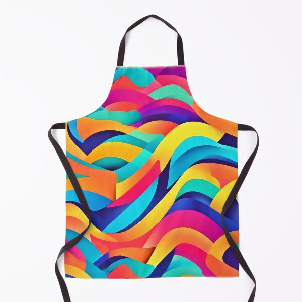 Item preview, Vibrant Wavy Abstract Art designed and sold by Health And Fitness Posts e-Store.