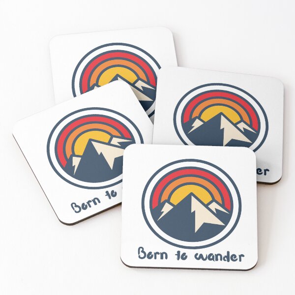 Item preview, Born to wander mountain design  designed and sold by WanderingSouls9.