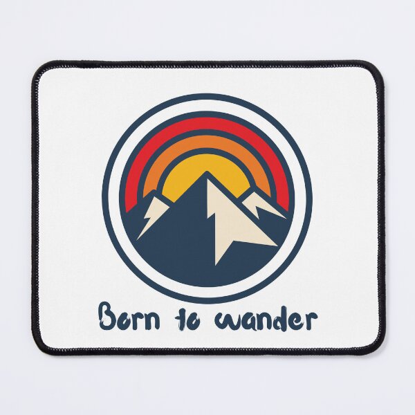 Item preview, Born to wander mountain design designed and sold by WanderingSouls9.