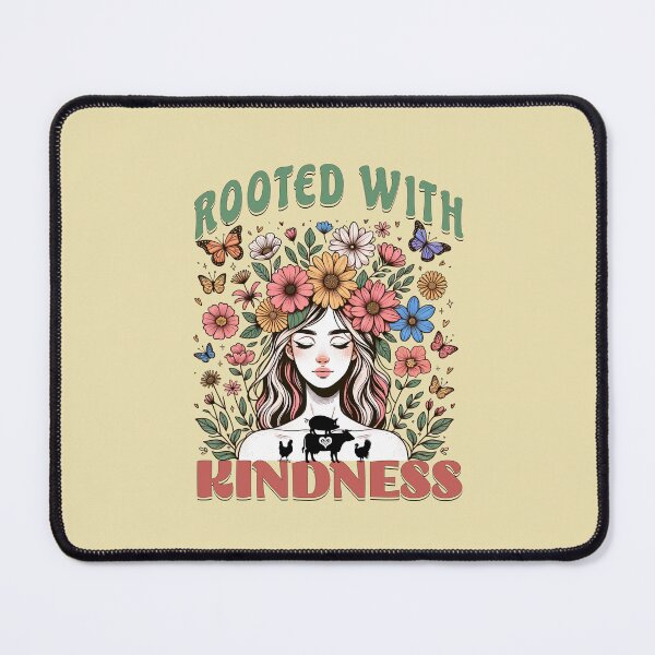 Item preview, "Rooted with kindness", kindness t-shirt, compassion, flowers, animals, designed and sold by karinasalwaszka.