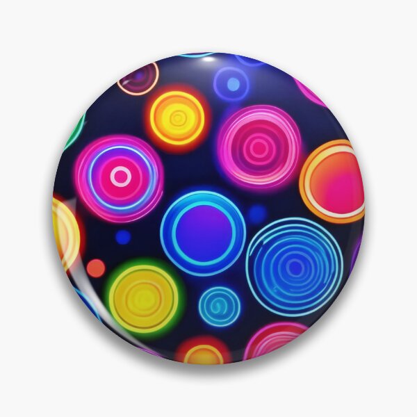 Item preview, Neon Circle Burst designed and sold by Health And Fitness Posts e-Store.