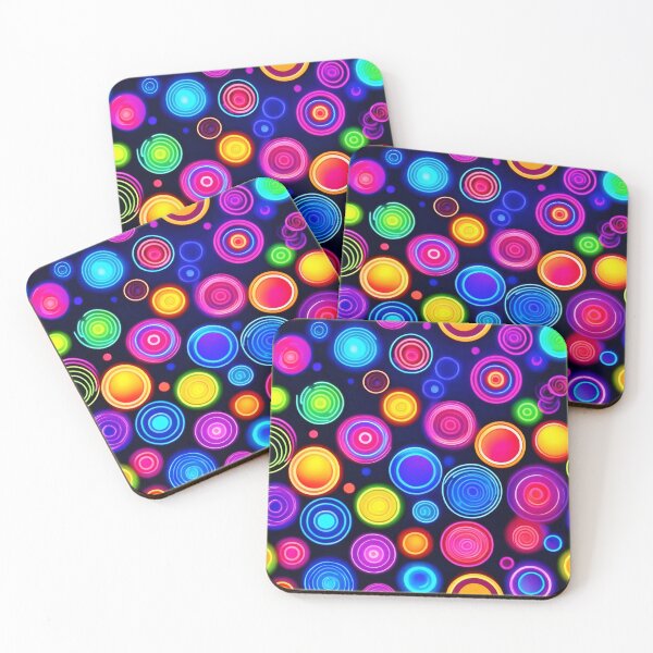 Item preview, Neon Circle Burst designed and sold by Health And Fitness Posts e-Store.