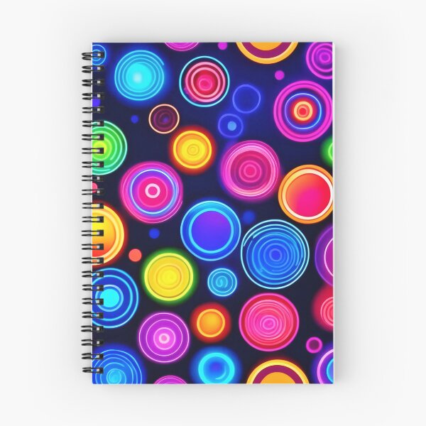 Item preview, Neon Circle Burst designed and sold by Health And Fitness Posts e-Store.