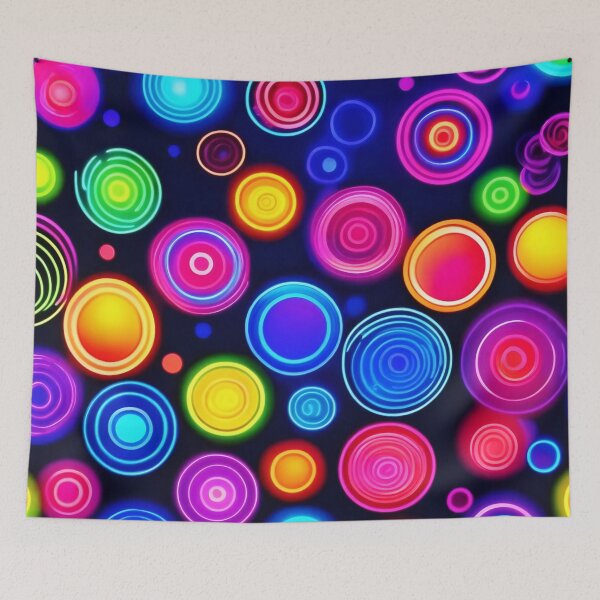 Item preview, Neon Circle Burst designed and sold by Health And Fitness Posts e-Store.