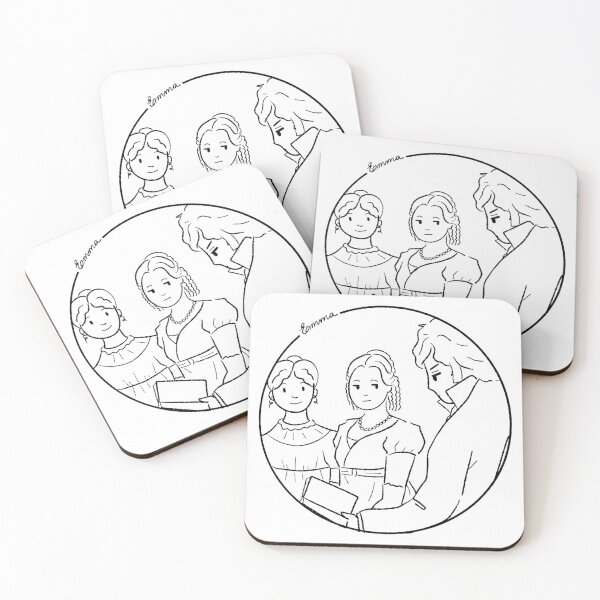 Item preview, Jane Austen Emma Scene Cute Drawing designed and sold by MariOyama.