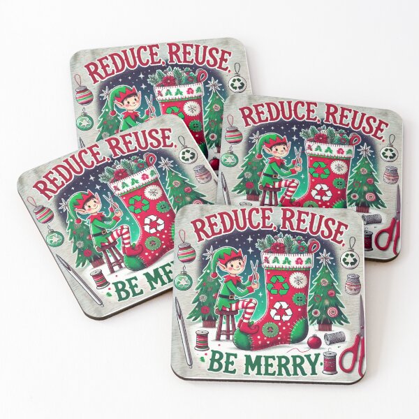 Item preview, Reduce Reuse be merry designed and sold by FitEnvy.