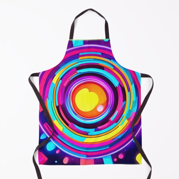 Item preview, Neon Circle Vortex Pattern designed and sold by Health And Fitness Posts e-Store.