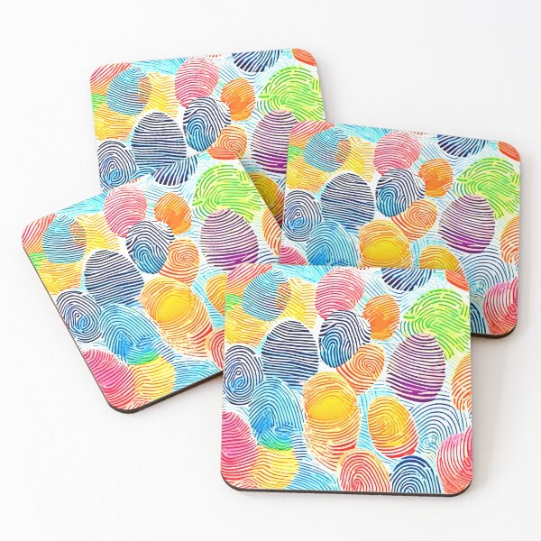 Item preview, Colorful Fingerprint Pattern designed and sold by Health And Fitness Posts e-Store.