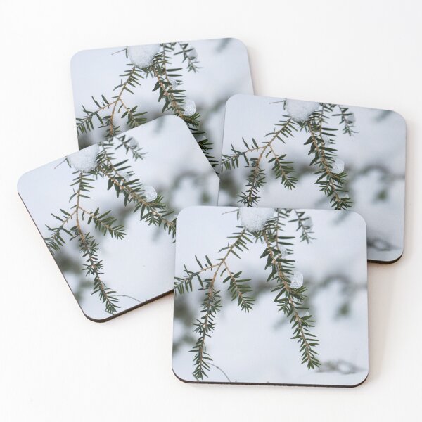 Item preview, Snow-flaked pine tree designed and sold by danasdiary.