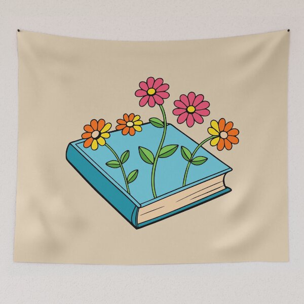 Artikelvorschau, Bücher und Blumen entworfen und verkauft von GraphicsClub.