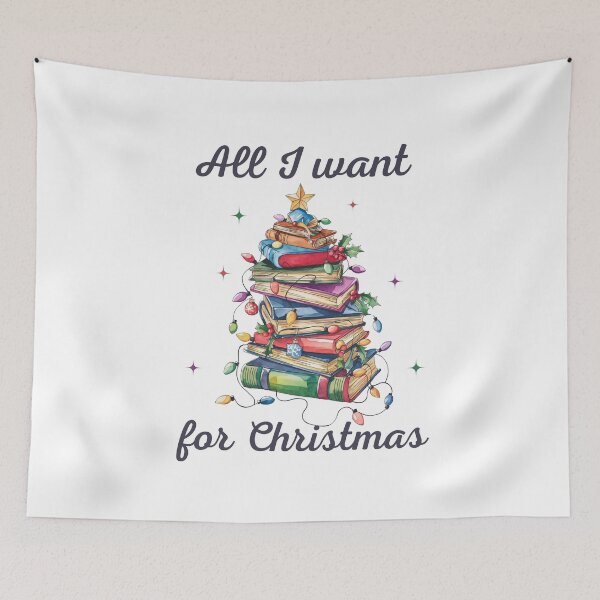 Item preview, All I want for Christmas, Reading Christmas Tree designed and sold by MissGraphicTees.