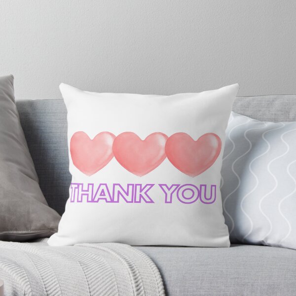 Item preview, Thank you with three cute heart illustrations designed and sold by Jasava Shop.