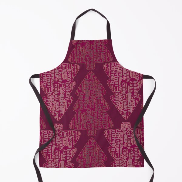Item preview, Word Cloud Pattern - Christmas Spirit in tree - Hot pink designed and sold by Eejee-SK.