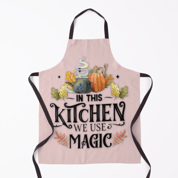 Item preview, Boho Blush Pink, Cottagecore - In this kitchen We Use Magic, Kitchen Witch, Kitchen Witchery, Magick Spells, Pumpkins, Fall Style designed and sold by Alaska Magick.