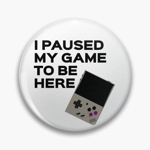 Item preview, I Paused My Game - Retro Game Console - MM+ Grey designed and sold by RetroGDesigns.