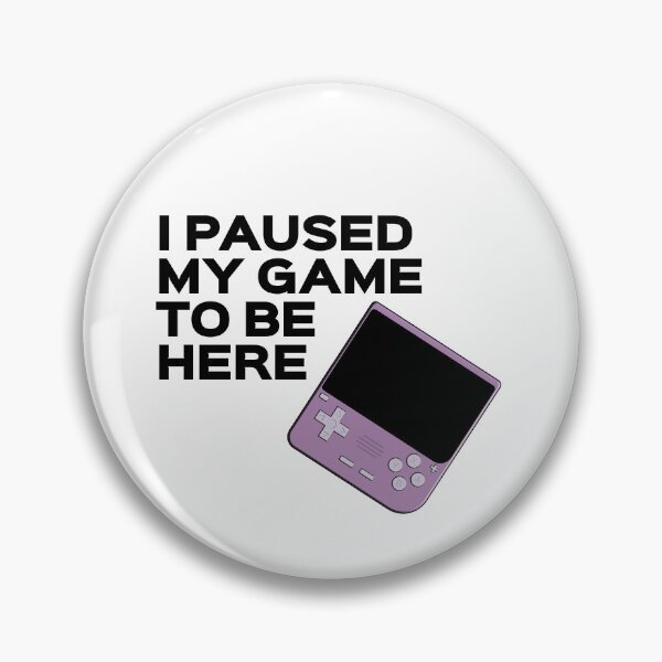Item preview, I Paused My Game - Retro Game Console - V10 Lilac designed and sold by RetroGDesigns.