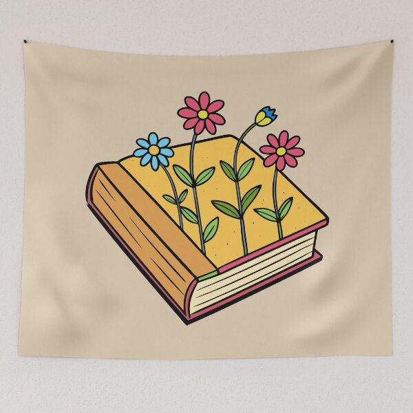 Artikelvorschau, Bücher und Blumen entworfen und verkauft von GraphicsClub.