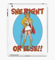 She Ra Princess Of Power She Right Humor Funny 80s Cartoon iPad Case/Skin