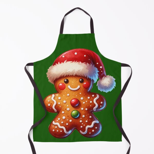 Item preview, Cute Gingerbread Man with Santa Hat Stickers and more designed and sold by CRandRRstickers.
