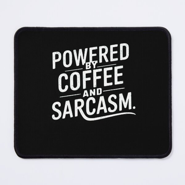 Item preview, Powered by Coffee and Sarcasm | Motivational  designed and sold by pafkrusk.