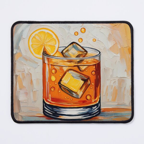 Artikelvorschau, Whisky Cocktail entworfen und verkauft von ArtFactoryAI.