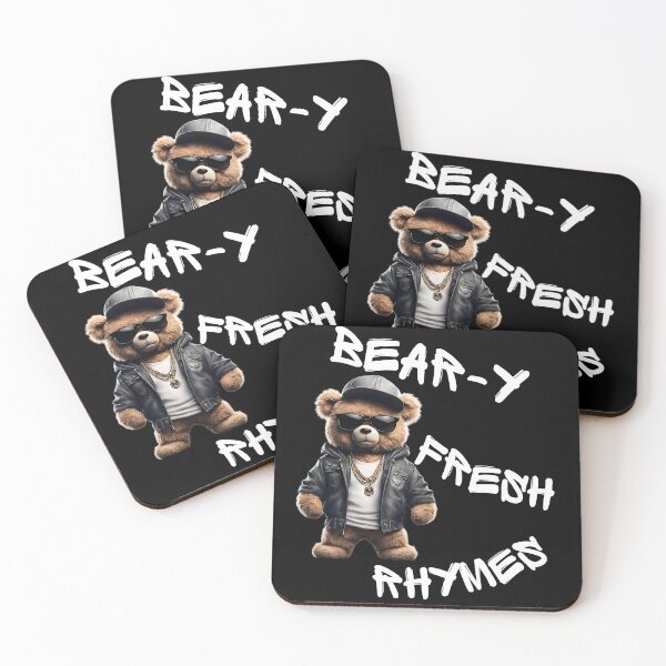 Item preview, Bear-y Fresh Rhymes – Funny Rapper Teddy Bear Design designed and sold by Fredster1966.
