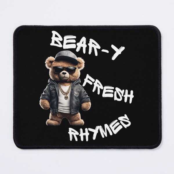 Item preview, Bear-y Fresh Rhymes – Funny Rapper Teddy Bear Design designed and sold by Fredster1966.