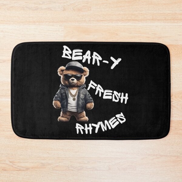 Item preview, Bear-y Fresh Rhymes – Funny Rapper Teddy Bear Design designed and sold by Fredster1966.