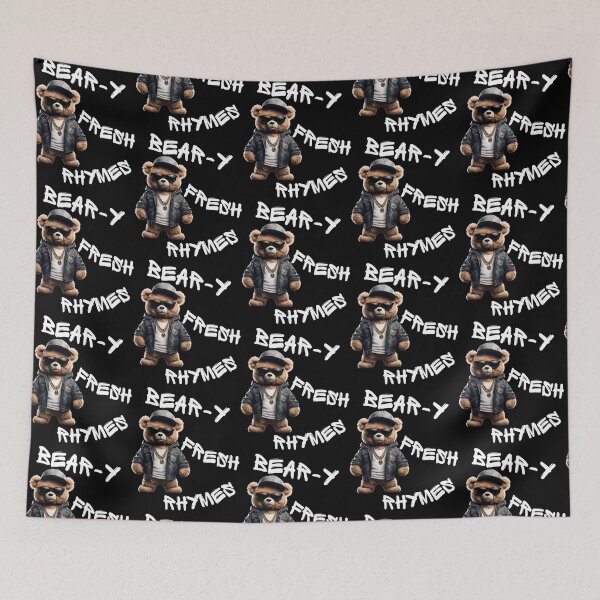 Item preview, Bear-y Fresh Rhymes – Funny Rapper Teddy Bear Design designed and sold by Fredster1966.