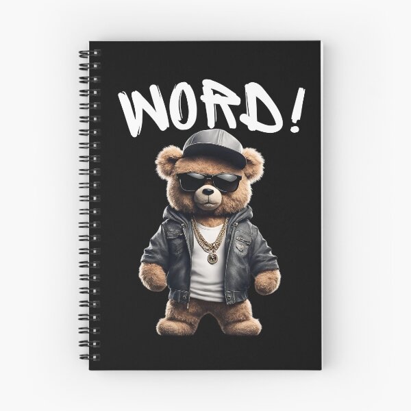 Item preview, Funny Rapper Teddy Bear - 'WORD' Hip-Hop Design designed and sold by Fredster1966.