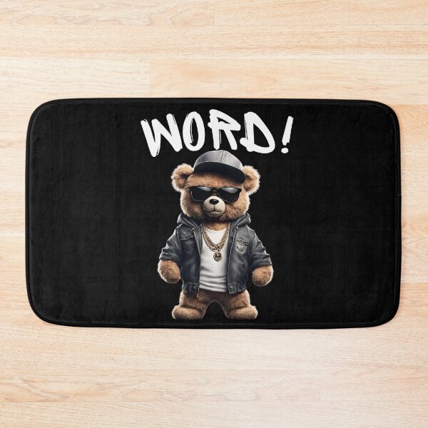 Item preview, Funny Rapper Teddy Bear - 'WORD' Hip-Hop Design designed and sold by Fredster1966.