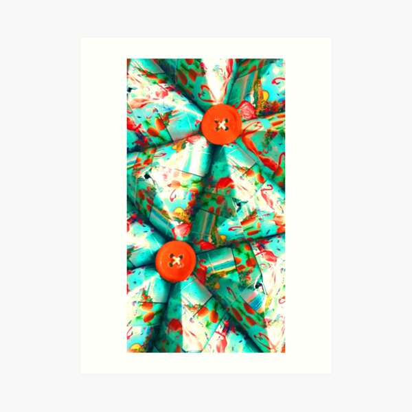 ORIGAMI "TROPICANA" DESIGN Art Print