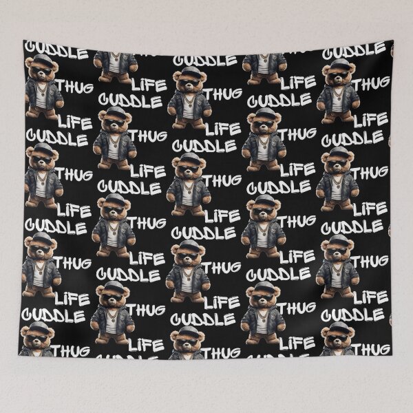 Item preview, Funny Cuddle Thug Life Teddy Bear - Hip-Hop Plush Design designed and sold by Fredster1966.