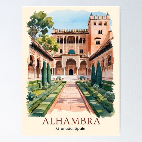 Item preview, Majestic Alhambra Gardens designed and sold by Heritage Print Co.