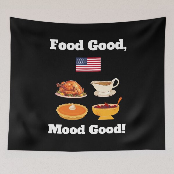 Item preview, Funny Thanksgiving dinner quote Turkey Pumpkin pies US flag  designed and sold by Artstastic.