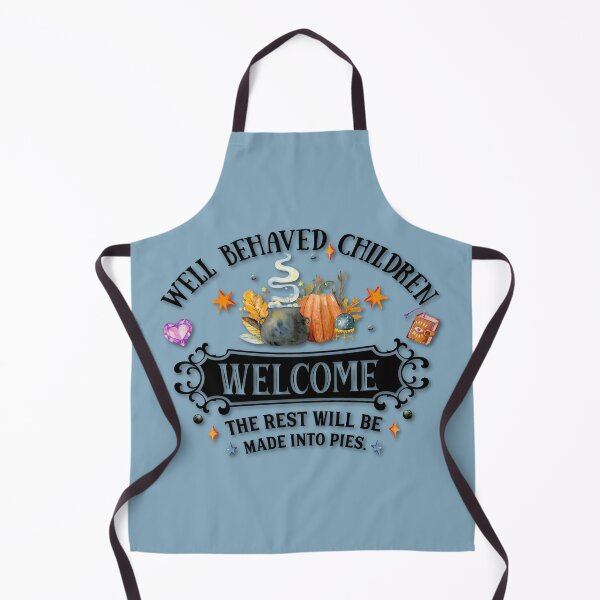 Item preview, Boho Dusty Blue, Cottagecore - Well Behaved Children Welcome the Rest Will Be Made Into Pies, AlaskaMagick designed and sold by Alaska Magick.