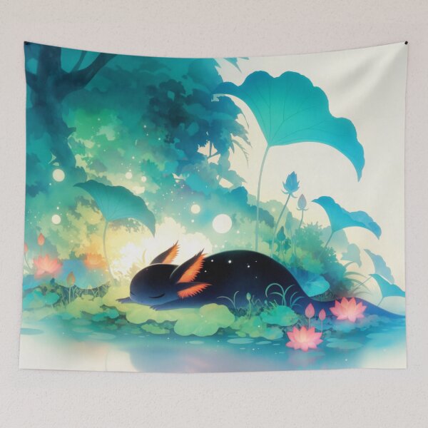 Item preview, Axolotl Secret Flower Pond Hideaway designed and sold by AshiraCreations.