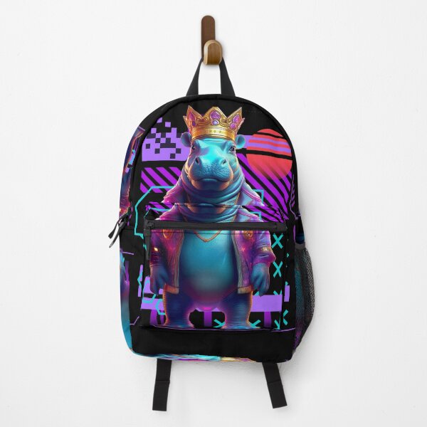 Item preview, Hippo King Synthwave designed and sold by MaiZephyr.