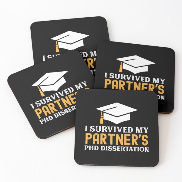 Item preview, I Survived My Partner's PhD Dissertation | Funny PhD Graduate Spouse | Doctorate Graduate Partner designed and sold by jadedscientist.