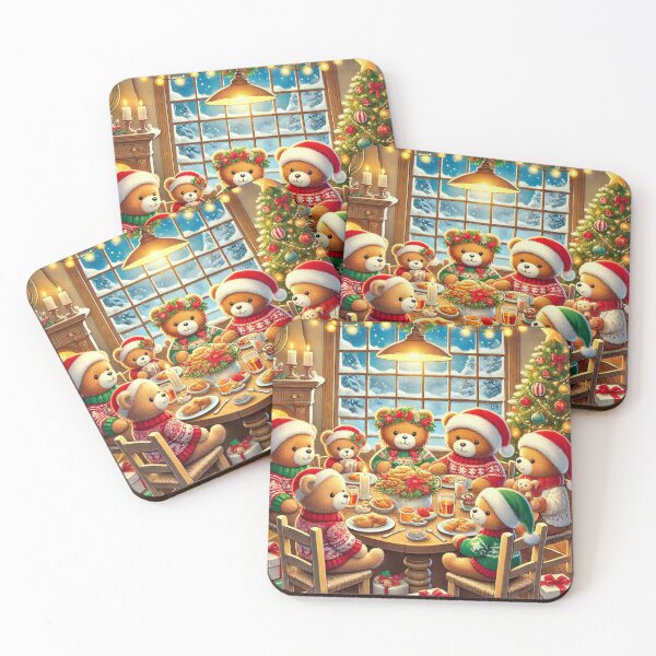 Item preview, Christmas teddy bear family designed and sold by Venta Mix  JellycientArt.